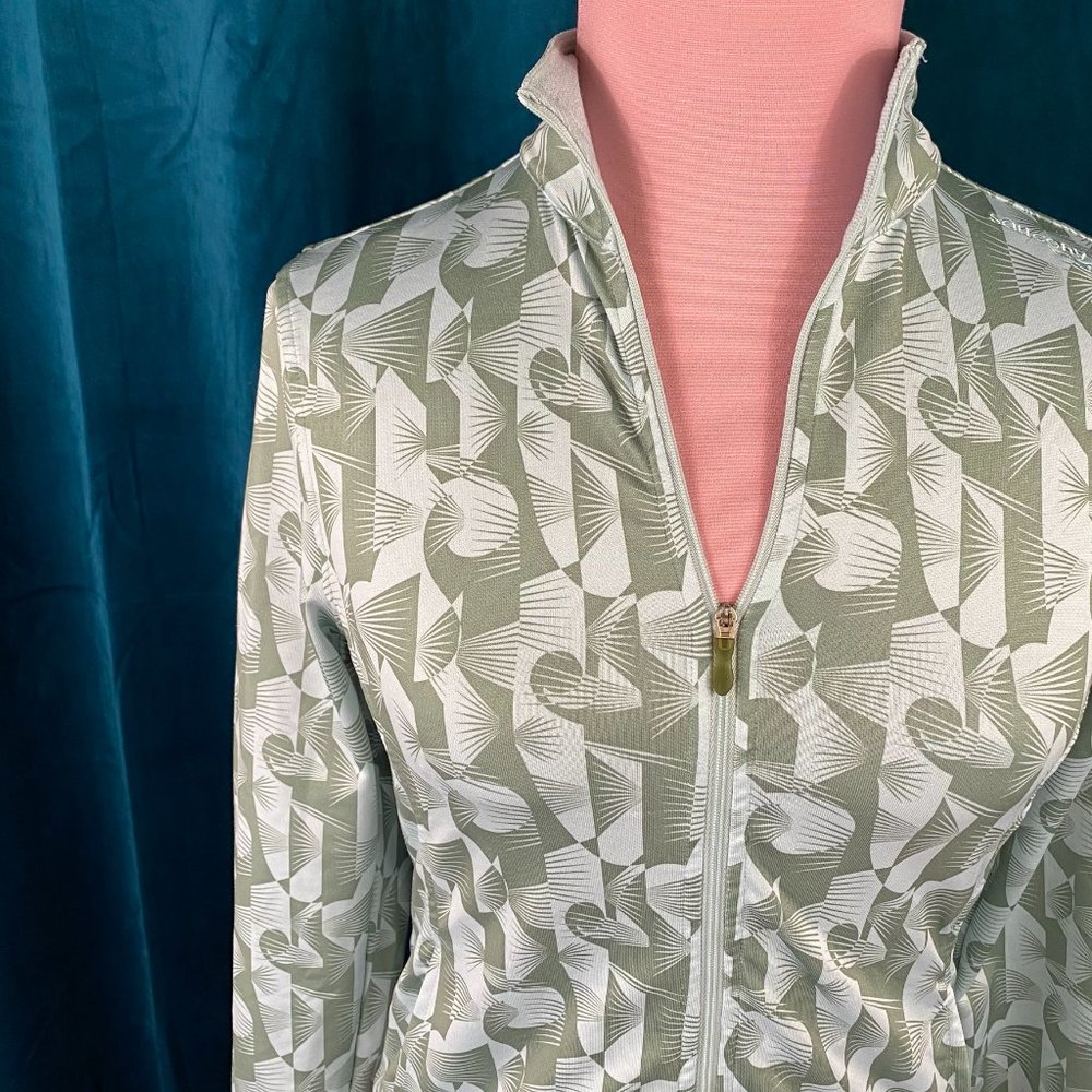 Saucony Full Zip Geo Print Running Jacket - Picture 2 of 7